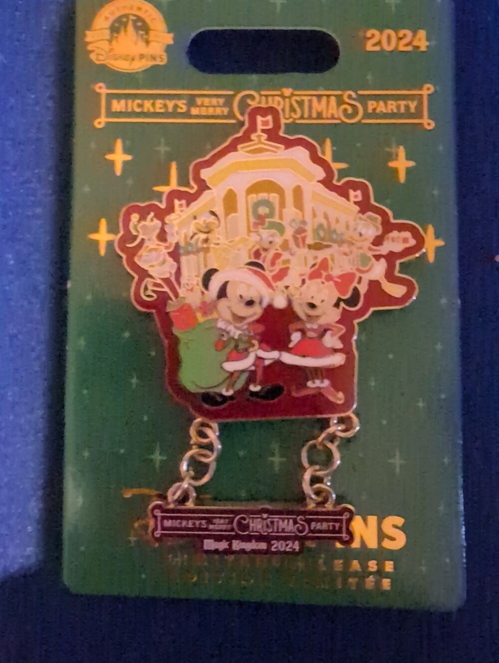 2024 Disney Mickey's Very Merry Christmas Party dangle LR Disney pin.